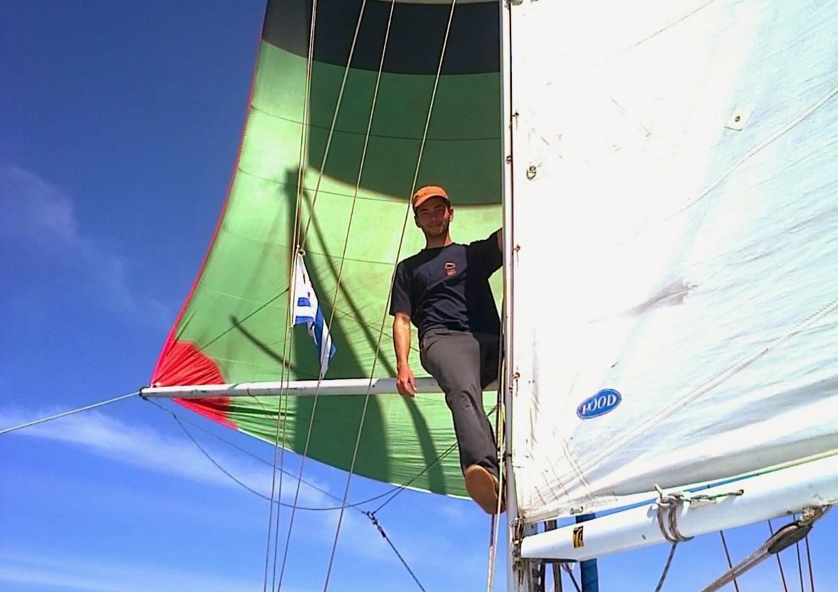 Ignacio Porrini navegando a vela