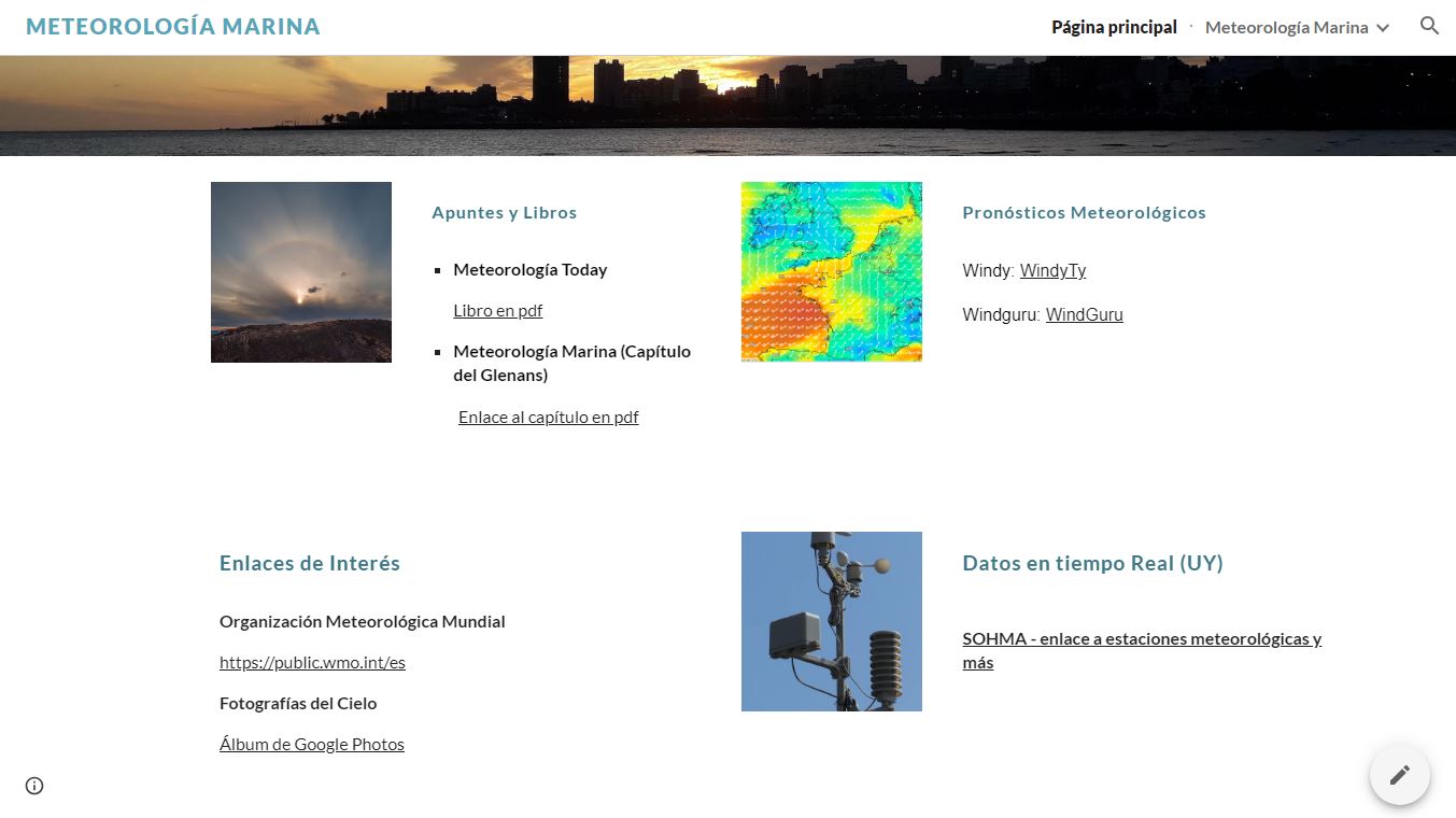 Sitio web del grupo de estudio de meteorología marina